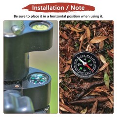 New 40mm Mini Compass [5PCS] – Pocket Oil Filled Small Compass Bulk – [Black]