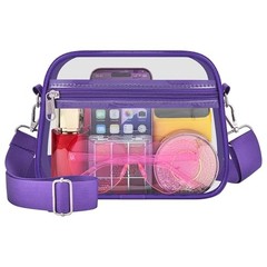 Clear Bag for Stadium Events Clear Purse Stadium Bag Small Purple Clear