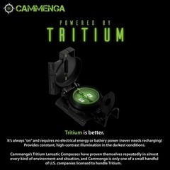 Lensatic Tritium Compass, Official USA Military Compass – Accurate and Ultral…