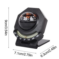 Car Dashboard Compass WithSlope Meter 2-In-1 Foldable High Precision Navigation