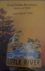 Little River Trail- Smokey Mountains- Tennessee-Hiking Staff Stick Medallion NEW