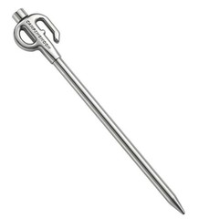 Tethering pole/peg for small dogs, made of 420 stainless steel, 30cm, 360-degree