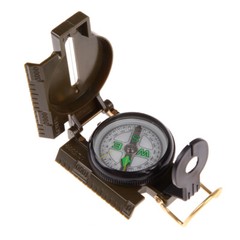 Brujula de Bolsillo Estilo Militar para Camping Equipo de Supervivencia Compass