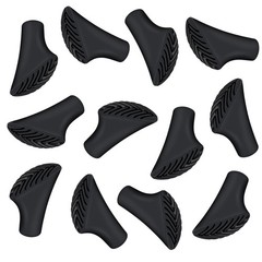 Nordic Walking Pads, 12 Pack / 6 Pairs Nordic Walking Asphalt Rubber Pads for…