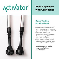 Walking Poles for Balance and Rehabilitation – 1 Pair – Ergonomic CoreGrip