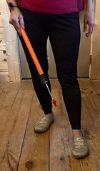 Hike Spike Walking Hiking Neon Orange 6” Spike 21” Long PROTECT YOURSELF!