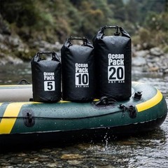 Floating Waterproof Dry Bag 5L/10L/15L/for women-Lightweight&Durable 20L BLACK