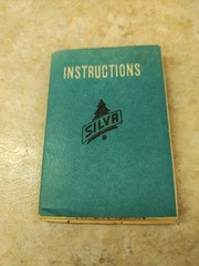 Vintage Engineer Lensatic Pocket Field Compass Black Original Box Instructions