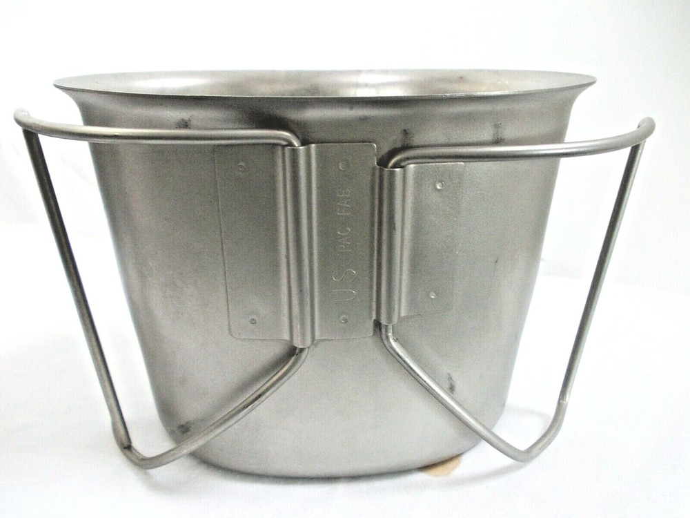 GI Dutch Army Stainless Steel Mug Pattern 44 Military Surplus Canteen Pot G1