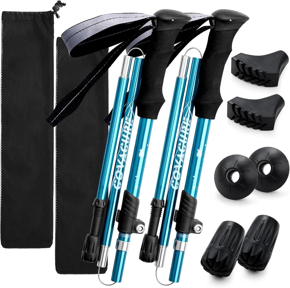Covacure Hiking Poles Collapsible Trekking Poles – Aluminum Alloy 7075 Walking