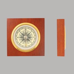 Classic Wooden-Cased Functional Practical Easy-To-Use Vintage Wooden Box Compass