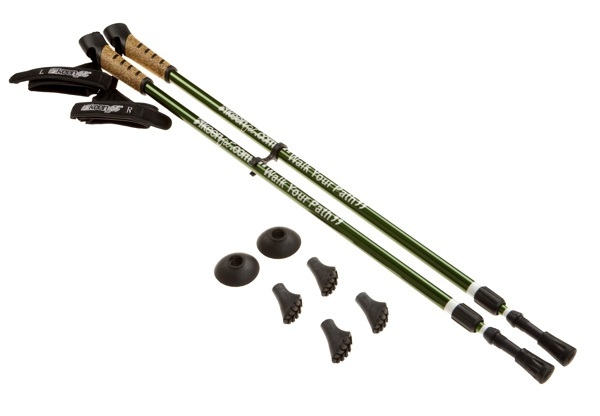 New Keenfit GREEN 2-Piece Fitness Exercise Assisting Walking Poles