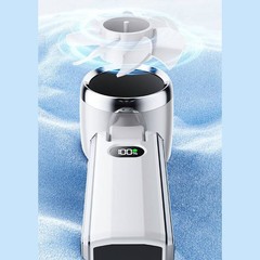 Portable 3600mAh Fan with LED Display and Adjustable Speed for Outdoors