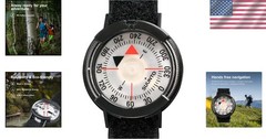 Compact Waterproof Wrist Compass for Easy Navigation in Northern Hemisphere