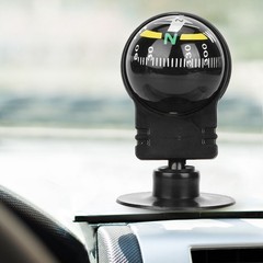 2PCS LC282 ABS Portable Car Compass Guide Ball With Suction Cup Outdoor