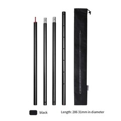 Compact 31MM Adjustable Aluminum Alloy Awning Pole Set for Travel Convenience