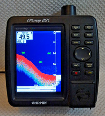 GARMIN GPSMAP 182C MARINE CHART PLOTTER FISHFINDER GPS w PWR MOUNT COVER ANTENNA