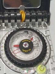 Brunton TruArc15 F-TRUARC15-DMIL-K-GL Compass Rare Earth Magnet, Glow, Mirrored