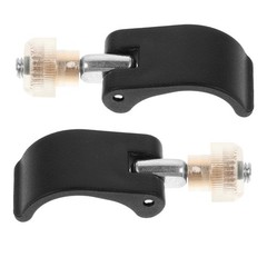 2Pcs Adjustable Hiking Pole Accessories Nylon Locks for Stable Climbing Black