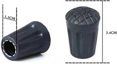 Trekking Poles Walking Poles Tips Protectors, Hiking Poles Replacement Rubber Ti
