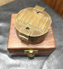 Antique Vintage Brass Solid Kelvin & Hughes 1917 Brunton Compass Handmade gift