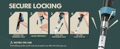 Walking Sticks Collapsible Hiking Poles,Lightweight Trekking Poles Made of