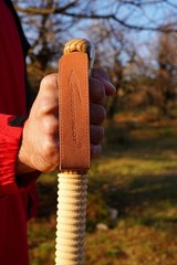 Sassafras Wood Adjustable Detachable Trekking Pole for Hiking 1pc Pack