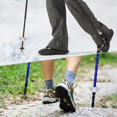 Ice Cane Tip Attachment – 5 Prong Retractable Folding Grip for Walking Sticks…