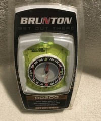 Brunton Optic Green Baseplate Map Compass 9020G