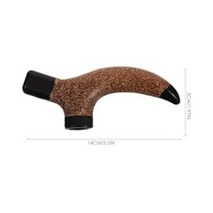 Walking Stick Handle Replacements, Wooden Cane Adapter Attachment for Trekking