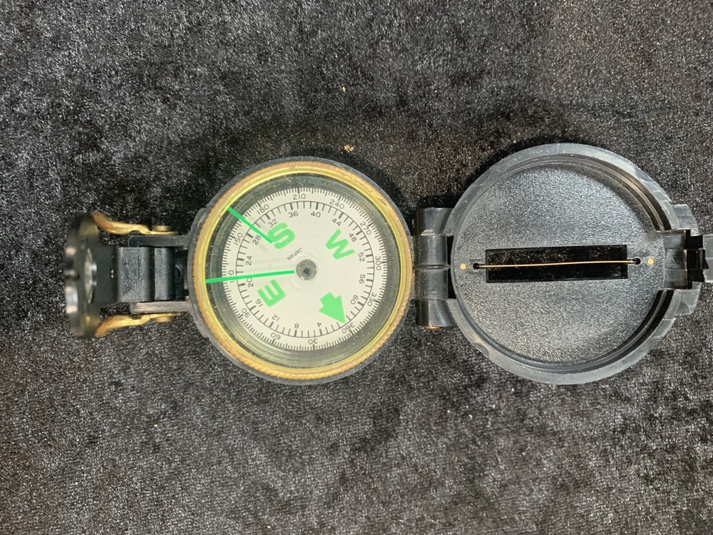 Vtg Compass Engineer Lensatic Hiking Hunting Camping Fishing Boy Scouts Outdoors