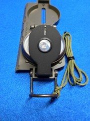 LENSATIC COMPASS W/METAL CASE Japan Military OD Green Map Direction