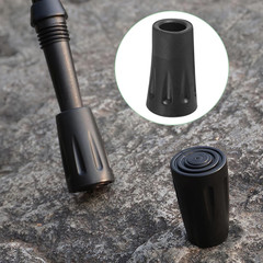 6-Pack Heavy Duty Walking Stick Tips – Reinforced Rubber Ferrules for Trekking