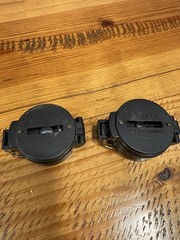 2 Vintage Engineer lensatic Compass 1 Japan Liquid Filled and 1 not liquid VGC