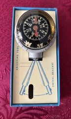 RARE Vintage Taylor Compass With Box #2957 Auto Boat Plane Used