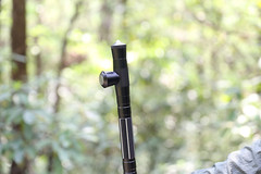 Premium Walking Hiking Stick CNC Machined Outdoor Trekking Poles Color Black