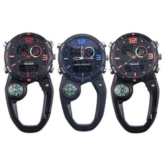 Luminous Climbing Watch with and Carabiner Hook for Outdoor Activities