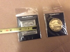 Lot of 2 Lassen Volcanic National Park Hiking Medallion – California Souvenir