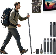 H2 Survive Tactical Walking Stick, 7-In-1 Staff with Multi-Tool | Aerospace-Grad