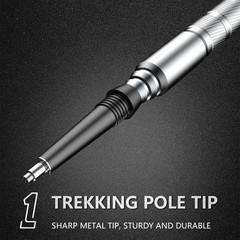 Aluminum Ultralight Trekking Poles Walking Cane Outdoor Camping Hiking Stick New