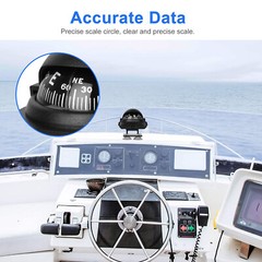 Magnetic Car Dashboard Navigation Compass Ball Adjustable for Boat Marine Truck