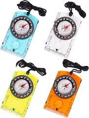 4 Pcs Outdoor Compass with Adjustable Declination,Magnifier,Ruler,Scale. Mult…