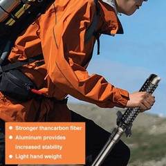 Outdoor Hiking Staff Hiking Sticks for Trekking and Mountaineering 32 -37 inch