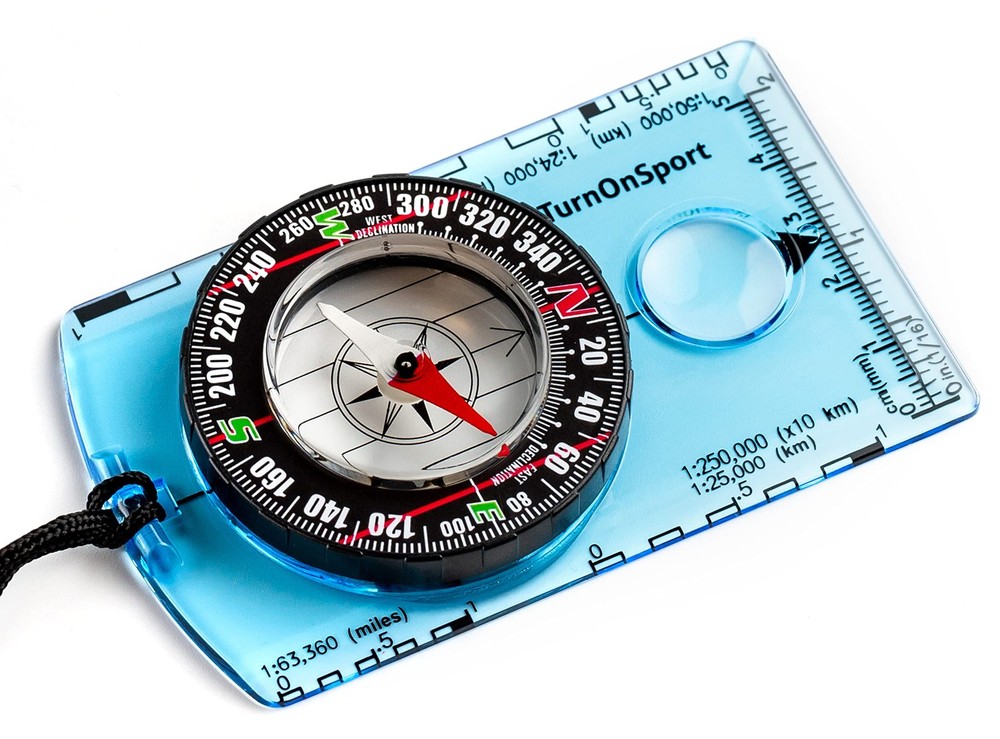 TurnOnSport Orienteering Compass Advanced Scout Compass for Hiking, Camping,…