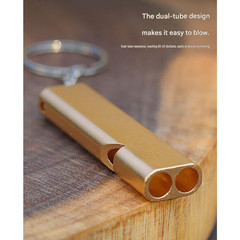 Survival Whistle High Pitch Sound Dual Tube Design Lightweight Compact