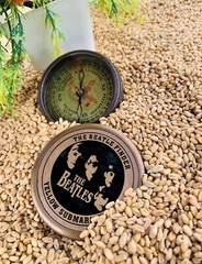 Vintage Antique (The Beatle Finder Yellow Submarine) Brass Personalized Compass