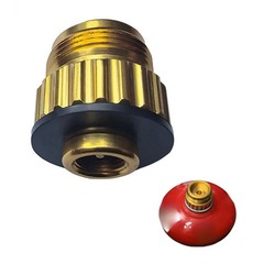 Aluminum High Altitude Adapter for Portable Gas Stoves 3 x 3 x 2.8 cm Yellow