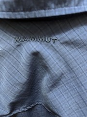 Mammot Mens Long Sleeve Hiking Shirt Blue Grid Pattern Size Medium