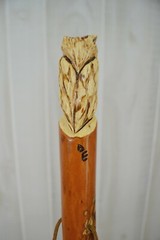 Owl Walking Stick carving, Strong, Hand-Made in the USA, Creation Carvings