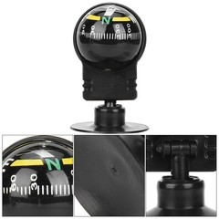 2PCS LC282 ABS Portable Car Compass Guide Ball With Suction Cup Outdoor
